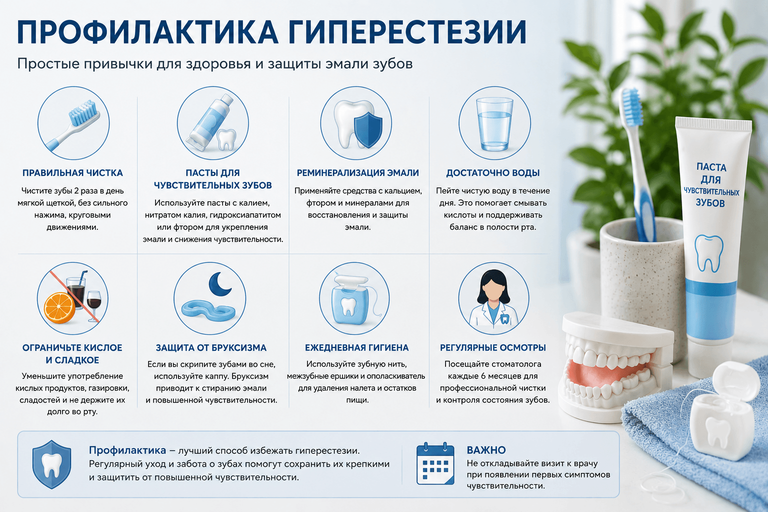 Профилактика гиперестезии