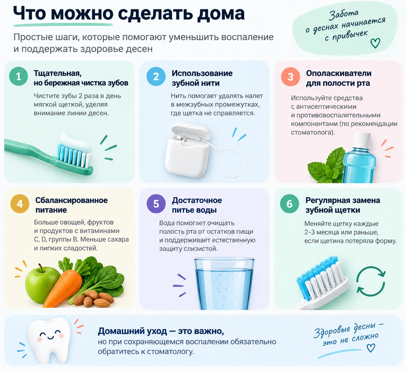 Что можно сделать дома при катаральном гингивите